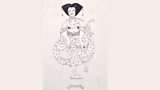 Homages to Aubrey Beardsley drawn by Laurence Llewelyn-Bowen as a boy at school (1/4)