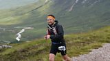 David Greig running the 44 mile Devil of the West Highlands race.