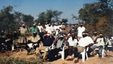 Eclipse watchers in Zambia, 2001