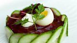 Sea bass tartare by Tom Kitchin