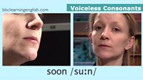 Sounds of English: voiceless consonants: soon