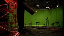 On set in the Beast's Mouth