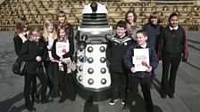 BBC School Report pupils from Birley Community College at Sheaf Square