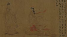 The emperor's wife tries to win favour with beauty but the wise emperor rejects her