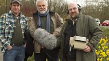 The team - presenter Chris Sperring with botonist Ray Woods and producer Andrew Dawes
