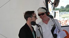 Dan from The Feeling talking to Chris