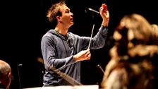 Conductor Andrew Gourlay with the BBC Symphony Orchestra