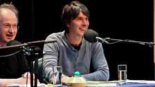 Hosts Robin Ince and Brian Cox