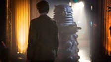 The Doctor faces the ‘Stone Dalek’.
