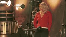 Rose and a Dalek.