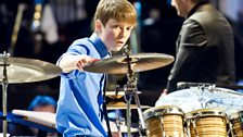 Elliott Gaston-Ross performs during the final of BBC Young Musician 2014