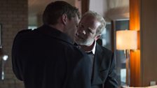 Stewart (Christian Cooke) has over-stepped the mark one time too many for Don (Peter Mullan)