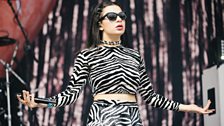 Charli XCX on the Radio 1/BBC Three stage