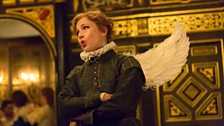 Keri Fuge as Cupid in Luigi Rossi's Orpheus from the Sam Wanamaker Playhouse