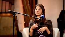 The actor and film maker Ahd Kamel in the BBC Radio Theatre, London
