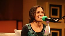 The film writer and academic Shohini Chaudhuri at the BBC Radio Theatre in London