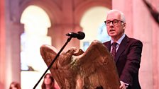 BBC Board member for Northern Ireland Michael Smyth introduces The Living Air concert in St Anne’s Cathedral, Belfast