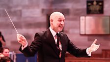 Conductor James Burton and The Ulster Orchestra performing at BBC’s The Living Air concert in St Anne’s Cathedral