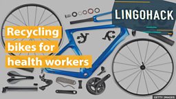 Recycling bikes for health workers