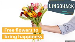 Free flowers to bring happiness