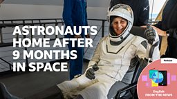 Astronauts home after 9 months in space