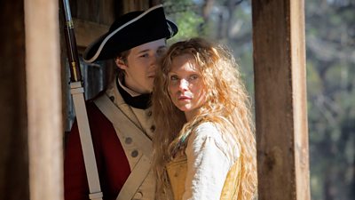 Private Buckley (Adam Nagaitis), Elizabeth Quinn (Myanna Buring) (Photo: BBC/RSJ Films/Mark Rogers) 