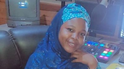 Journalist Amina Ahmed at the station