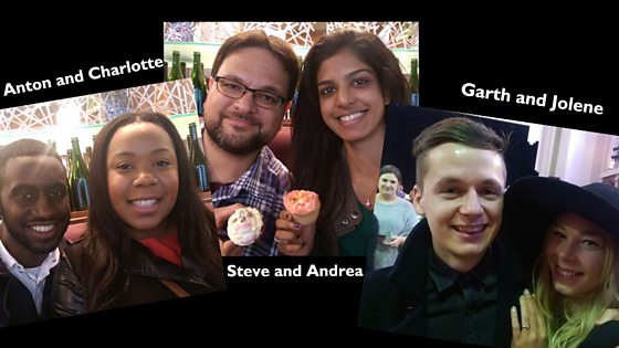 Three happy couples