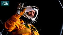 James May in a pressure suit